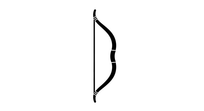 Black Recurve Bow for Archery Sports.