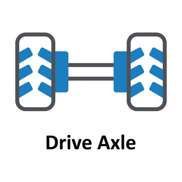 Drive Axle  Vector Icon which can easily modify or edit