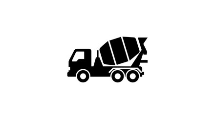 Fototapeta premium Cement mixer truck vehicle.