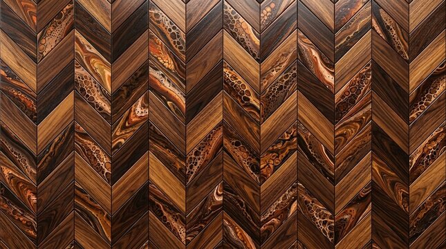 Chevron parquet walnut dark walnut chevron parquet - Seamless Pattern for Commercial Use