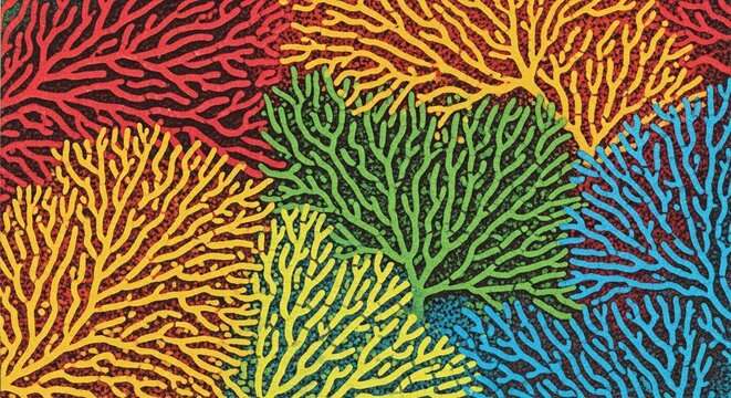 Coral skeleton branching pattern - Seamless Pattern for Commercial Use
