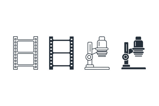 Film Strips and Enlarger Icons