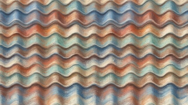 Corrugated tin sheet ridge pattern - Seamless Pattern for Commercial Use