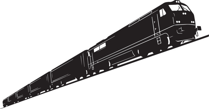 Black train, locomotive illustration, railway vehicle, transportation icon