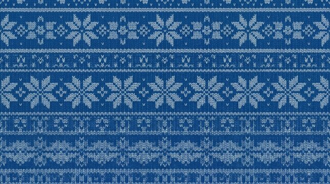Fair Isle knit repeat fair isle colourwork knit repeat pattern - Texture for Commercial Use
