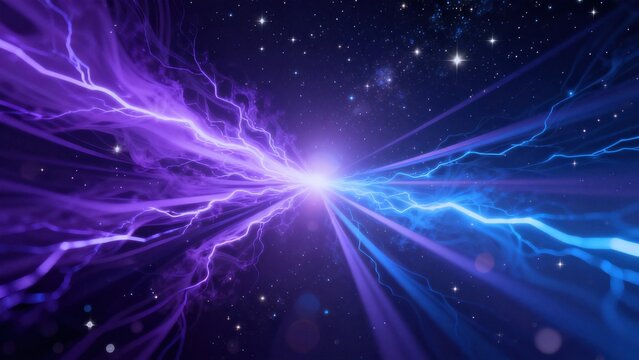 Cosmic energy beams in space