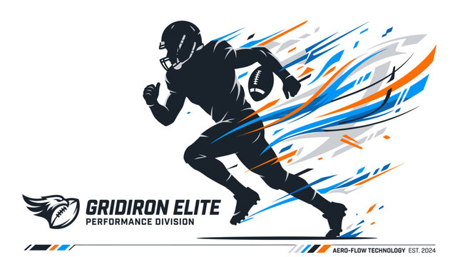  Speed Runner Athlete Motion Energy and Dynamic Sports Illustration