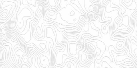 Black and white lines seamless Topographic map patterns, topography line map. Vintage outdoors style. The stylized height of the topographic map contour in lines and contours isolated on transparent. © armans