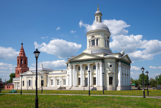 Old St. Nicholas Cathedral on May day. Epiphany, Tula region, Russia