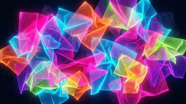 Layered translucent tissue paper colour overlap - Texture for Commercial Use