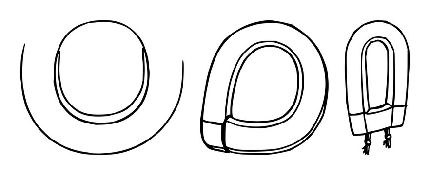 Magnet set with strong magnetic attraction featuring a horseshoe shape,  science, physics with connection and force