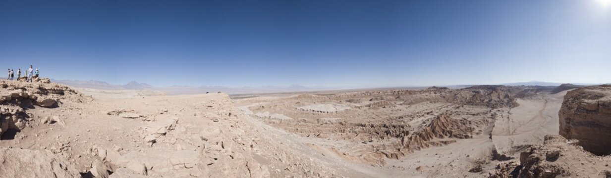 View of the salt cordillera's rock formations, San Pedro de Atacama, Regi&oacute;n de Antofagasta, Chile, South America