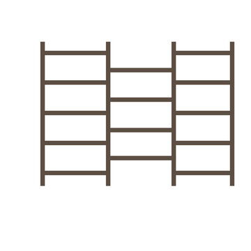Amidakuji Ladder Lottery Set - Colorful Vector Illustrations