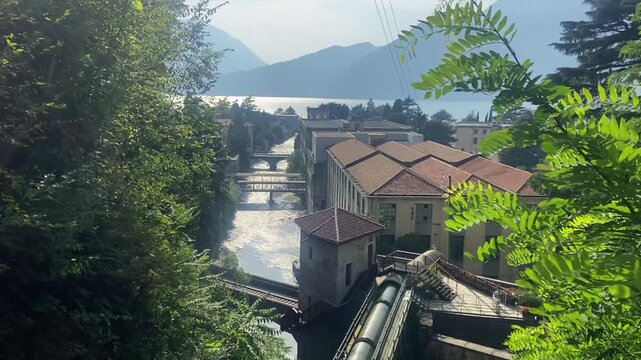 Orrido di Bellano, a natural gorge located in Bellano on Lake Como, Italy