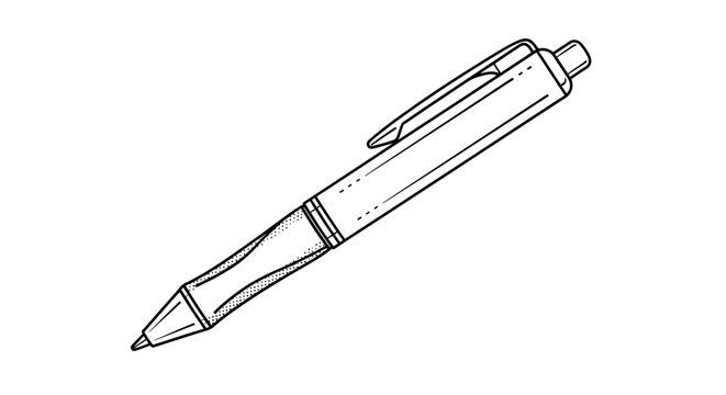 Modern Black Gel Pen for Smooth Writing and Professional Use