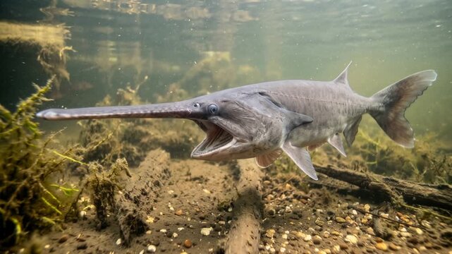  Mississippi river Paddlefish hunting 