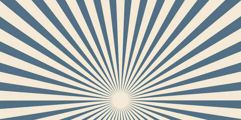 Circus vintage tent poster frame. Retro sun rays border. Vintage starburst poster. Star burst radial lines texture and rectangle frame. Circus, carnival, summer fair border. Vector illustration. © Nur