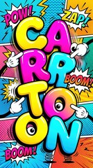 Obraz premium Colorful Cartoon Comic Style Design