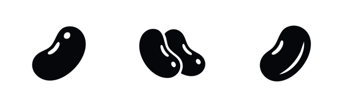 Bean and Legume Icons Set for Protein Theme