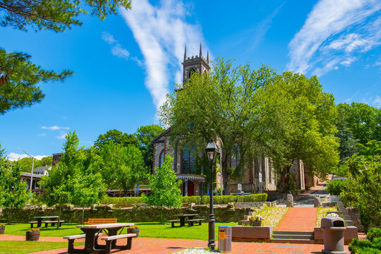 St. John's Episcopal Diocese Church of Rhode Island at 271 N Main Street, downtown Providence, Rhode Island RI, USA. 