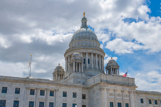 Rhode Island State House was built in 1904 with Neoclassical style in downtown Providence, Rhode Island RI, USA. 
