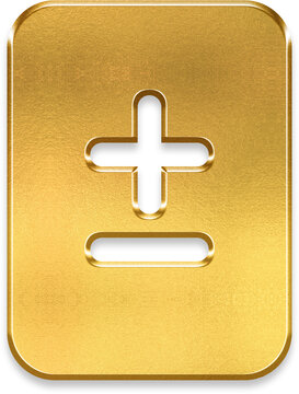 Elegant 3D golden file diff icon for data comparison and change logs