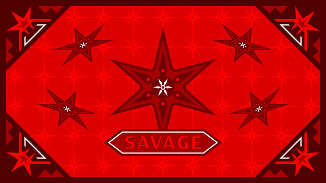 Savage vectorial wallpaper - illustration