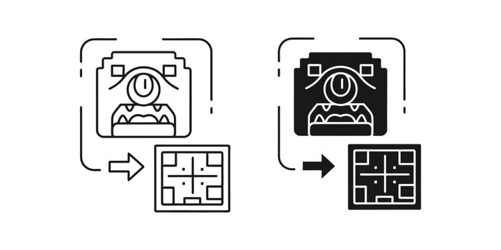 Isometric floor plan from security camera footage transformation