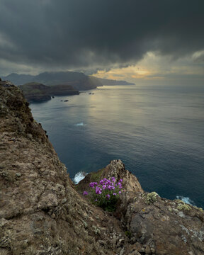 View of the Coastline from Canical Viewpoint at Sunset