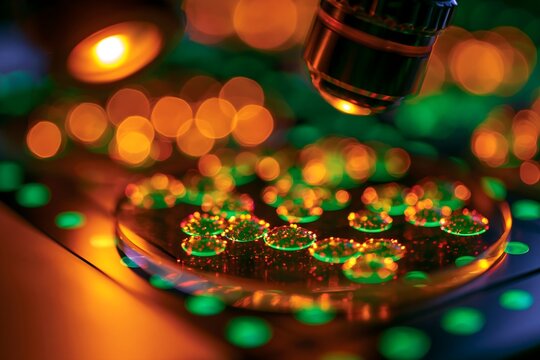 Temperature dependent protein precipitation under a microscope