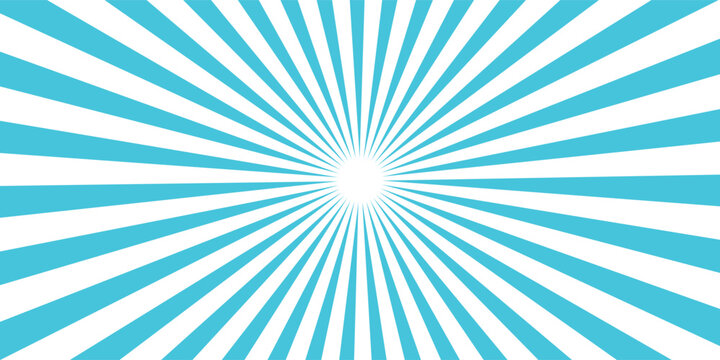 Blue Turquoise color and white color Sunburst for the background. flag of japanese. The rising sun.