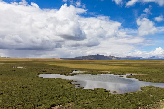 Tibetan Plateau Landscape from the Roof of the World Train
Amdo County, Autonomous Region of Tibet
