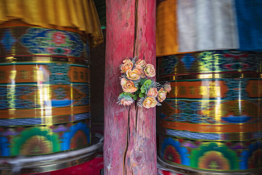 Spinning Prayer Wheels
Dongpojia, Sichuan Province, Kham Tibet
