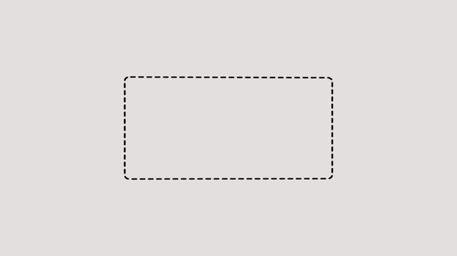 arrow direction icon with dotted line animation 