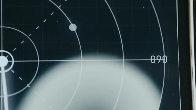 Rotating radar sweep scanning and locating target points