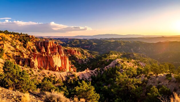 Sunrise over hoodoos