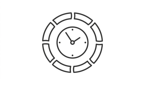 Pending line icon vector loading status symbol for website mobile app presentation