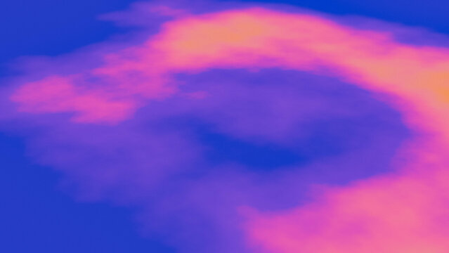Abstract neon pink and purple vortex cloud background with glowing gradient atmosphere and soft vapor texture. Futuristic dreamy swirl ideal for creative wallpapers and modern graphic compositions.