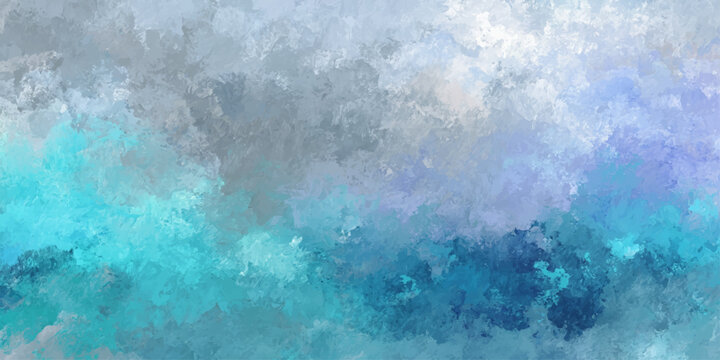 Abstract blue water background with a grunge texture featuring frost patterns and cold ocean waves for a fresh nature wallpaper design