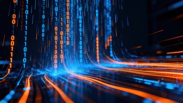 Digital data streams and binary code