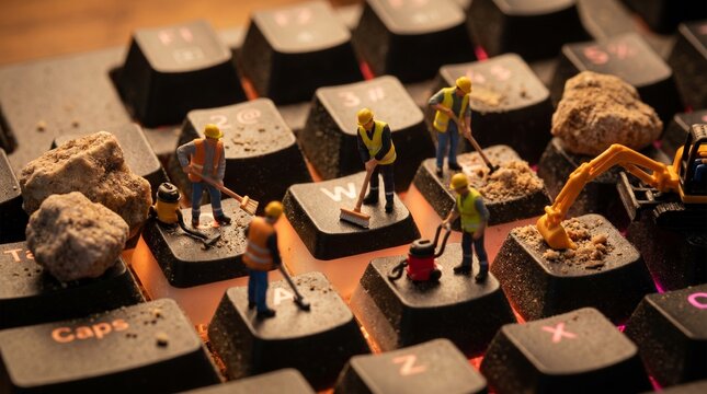 miniature cleaning gaming keyboard