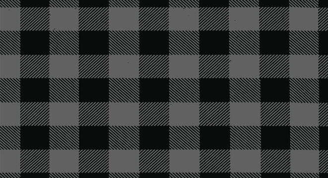 Black and gray checkered pattern fabric texture background