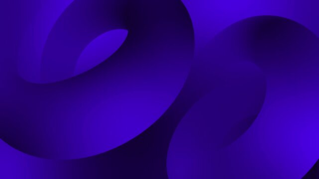 Dark blue abstract 3D squiggle futuristic fluid liquid gradient dynamic background animation