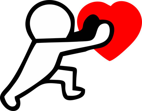 Heart icon set Love, romance, hearts, romantic, falling in love, sympathy