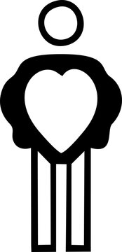 Heart icon set Love, romance, hearts, romantic, falling in love, sympathy