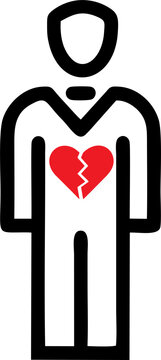 Heart icon set Love, romance, hearts, romantic, falling in love, sympathy