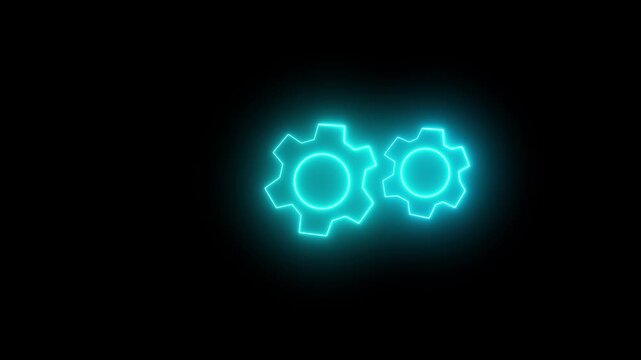 System software update or upgrade. Branner new update, badge, sing.gear technology machine  wheel blue power web business. Glow space digital cogwheel teamwork idea 4k video.