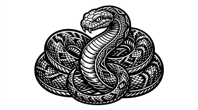 black and white snake
