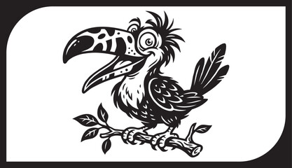 Fototapeta premium Tribal Eagle Tattoo Vector Illustration Black Silhouette Logo Design