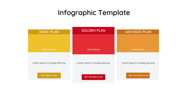 list modern business infographic template